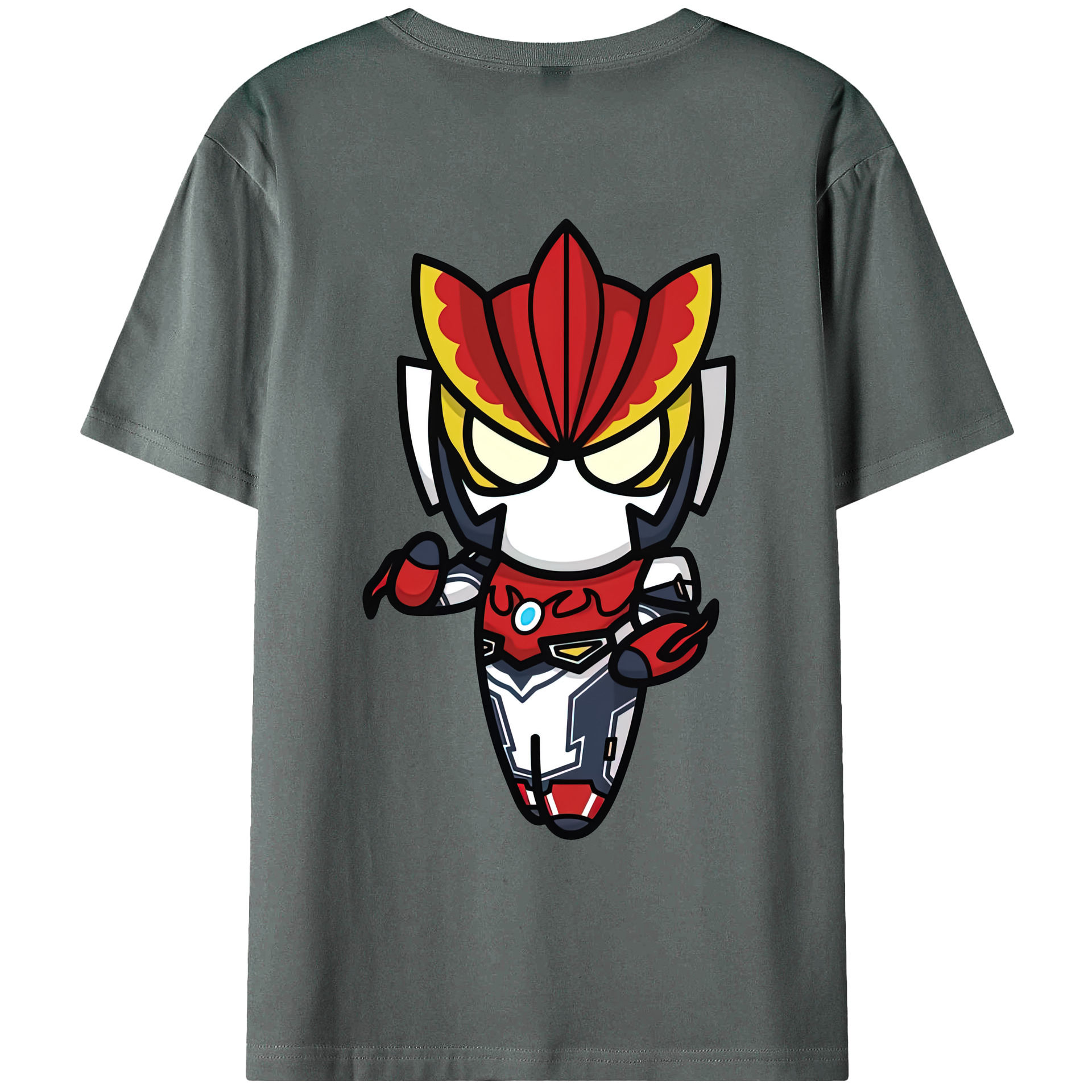 （画像用） ウルトラマン Ultraman 綿100％ メンズ半袖Tシャツ（バックプリント） 通気性